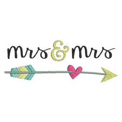 Stickdatei - Mrs. & Mrs. Pfeil